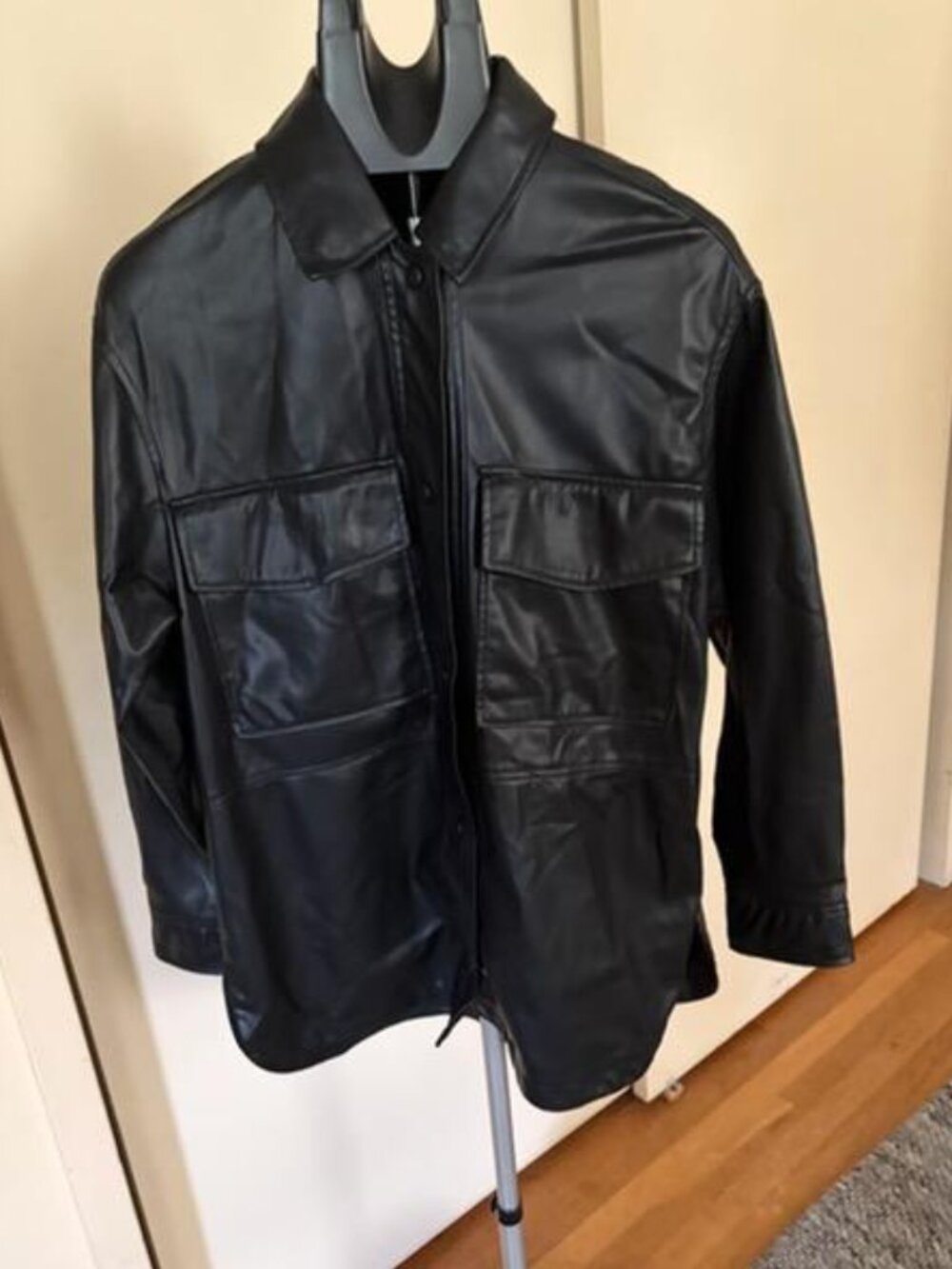 Zara Faux Leather Oversized Shacket